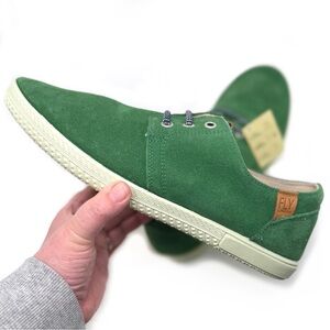 Fly London Green Suede Sneakers with White Sole Lace-up Men’s Size 10 (43 EU)